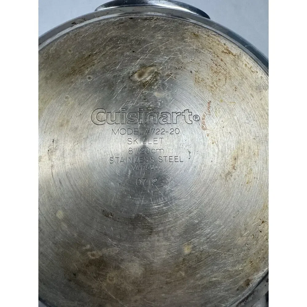 Cuisinart 722-20 Stainless Steel Frying Pan Skillet 8.5” Model 722-20